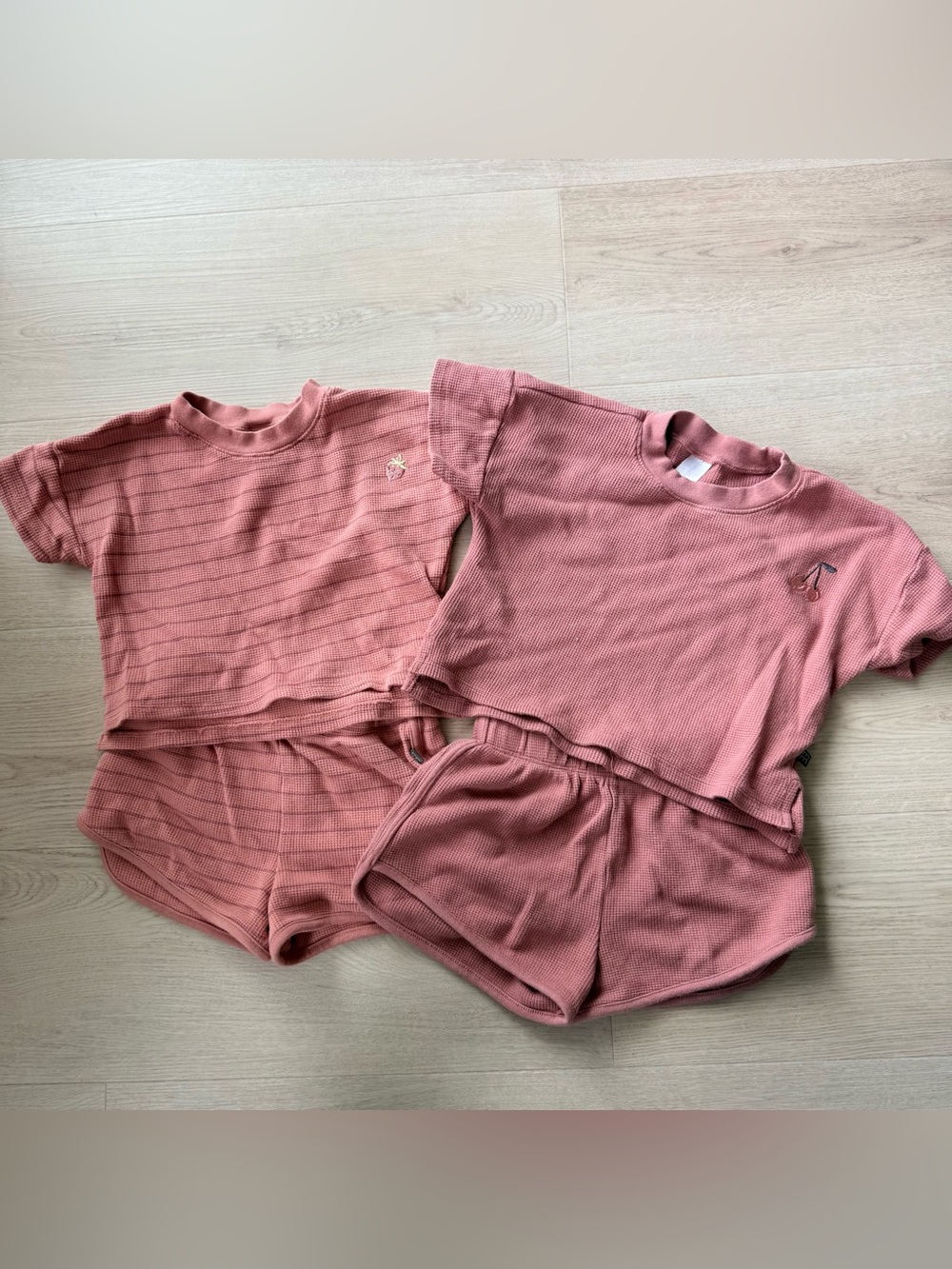 T shirt/short set x2